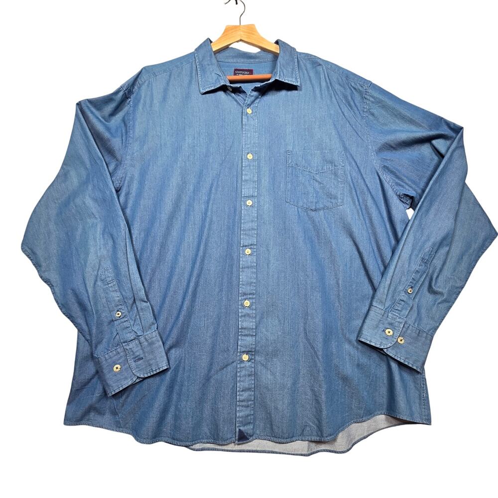 Men's Denim UNTUCKit Long Sleeve Button Down Shirt